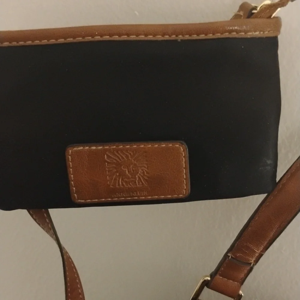 Anne Klein Black and Brown Tote Bag - Picture 7 of 8